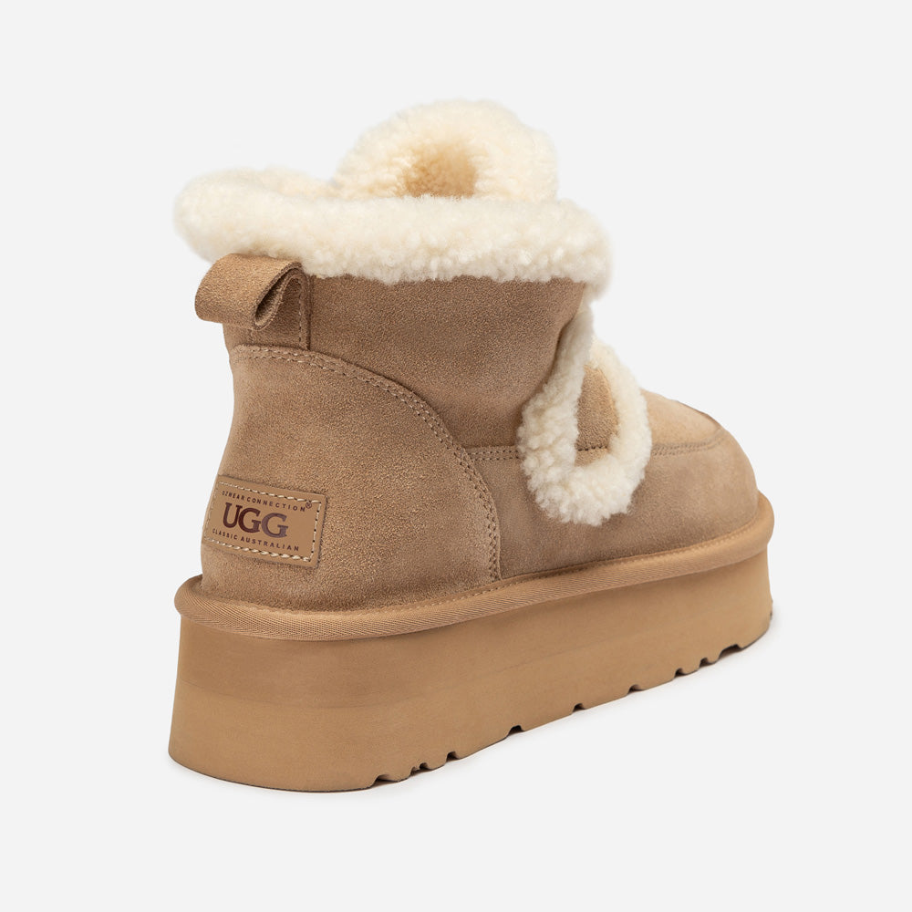 Ugg Violet Shearling Platform Boot