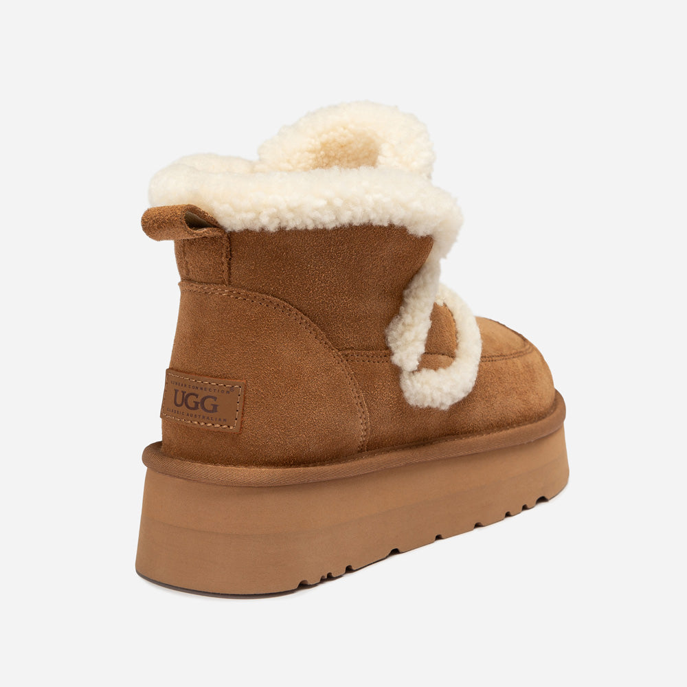 Ugg Violet Shearling Platform Boot