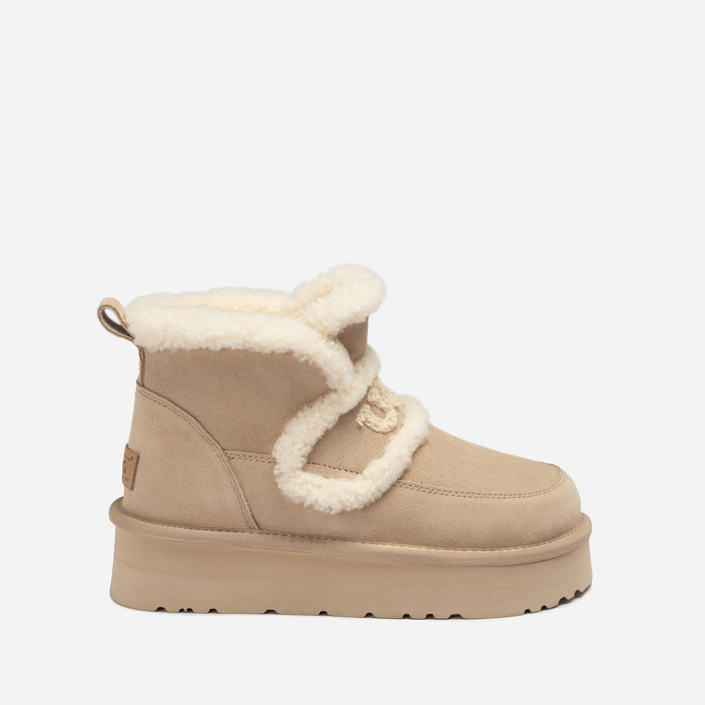 Ugg Violet Shearling Platform Boot