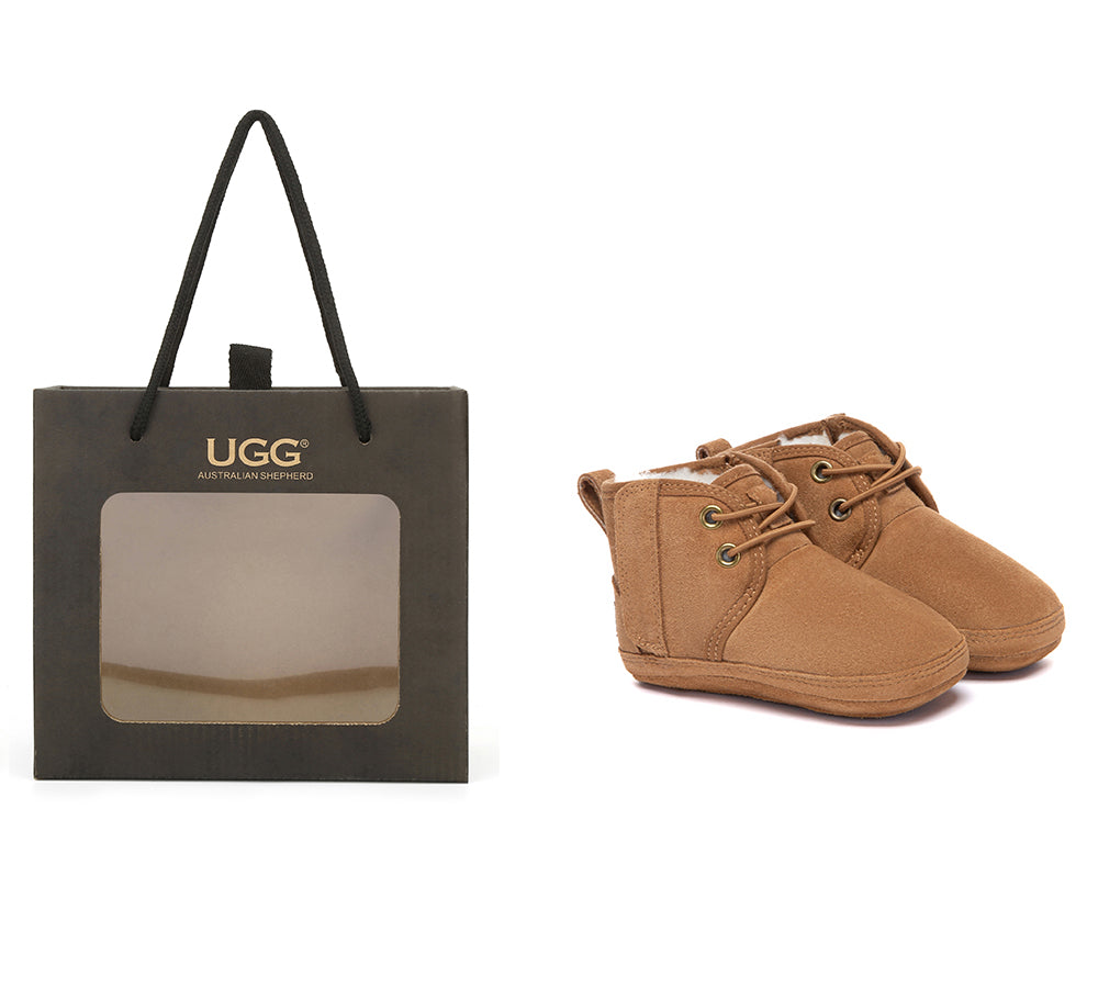 UGG Boots Baby Bootie Lace Up Gift Set Pavory