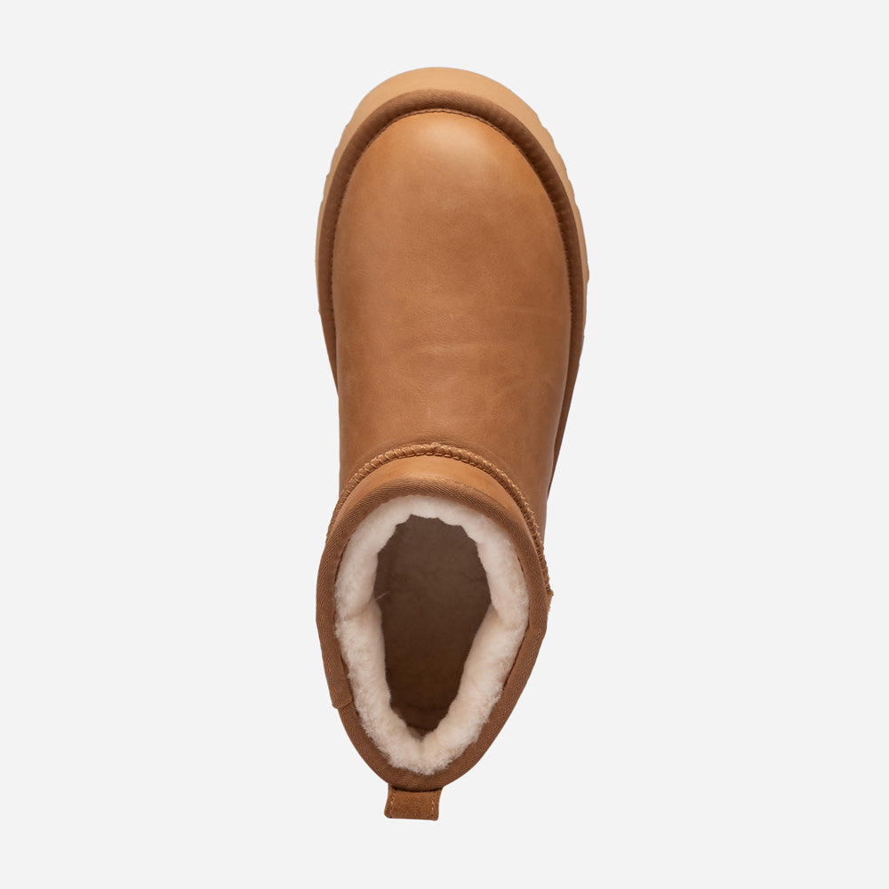 Ugg Classic Platform Ultra Mini Boot (Oiled Leather) (4.5cm)