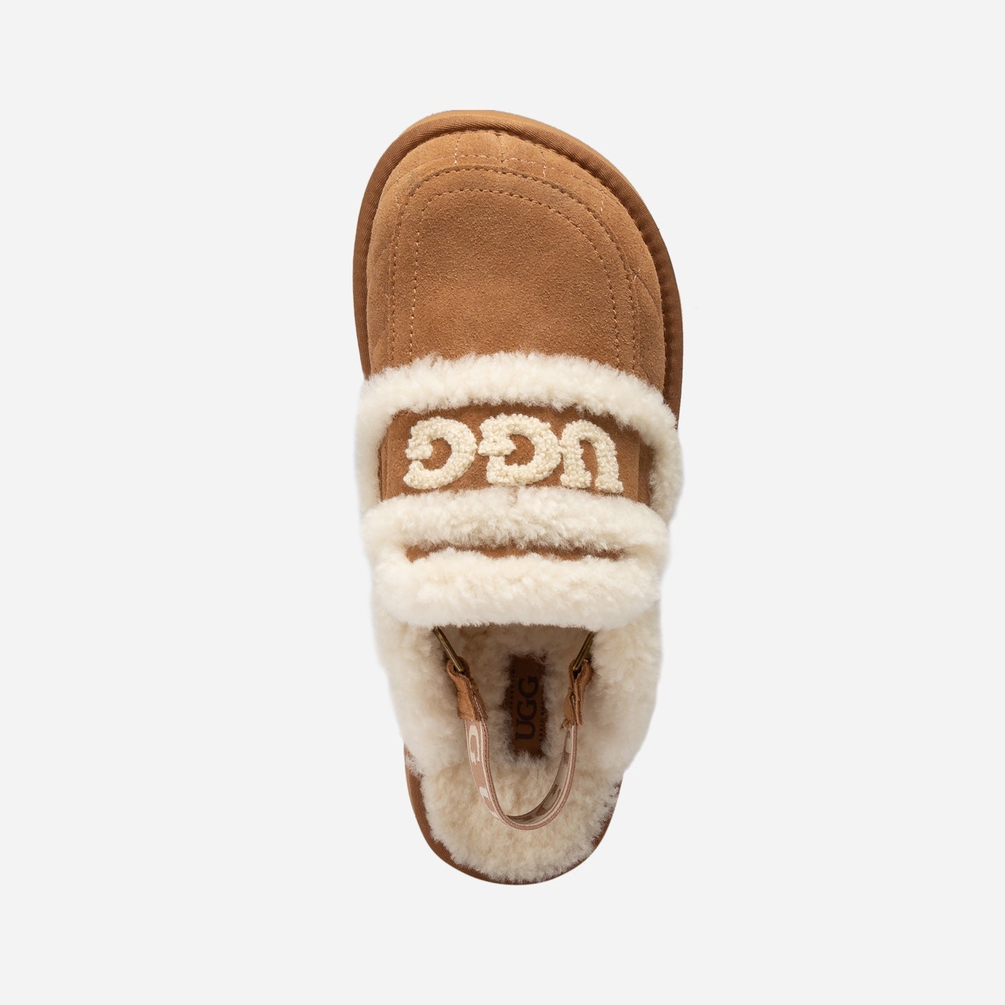 Ugg VIOLET PLATFORM MATELASSÉ SHEARLING SLIPPER (DETACHABLE STRAP)