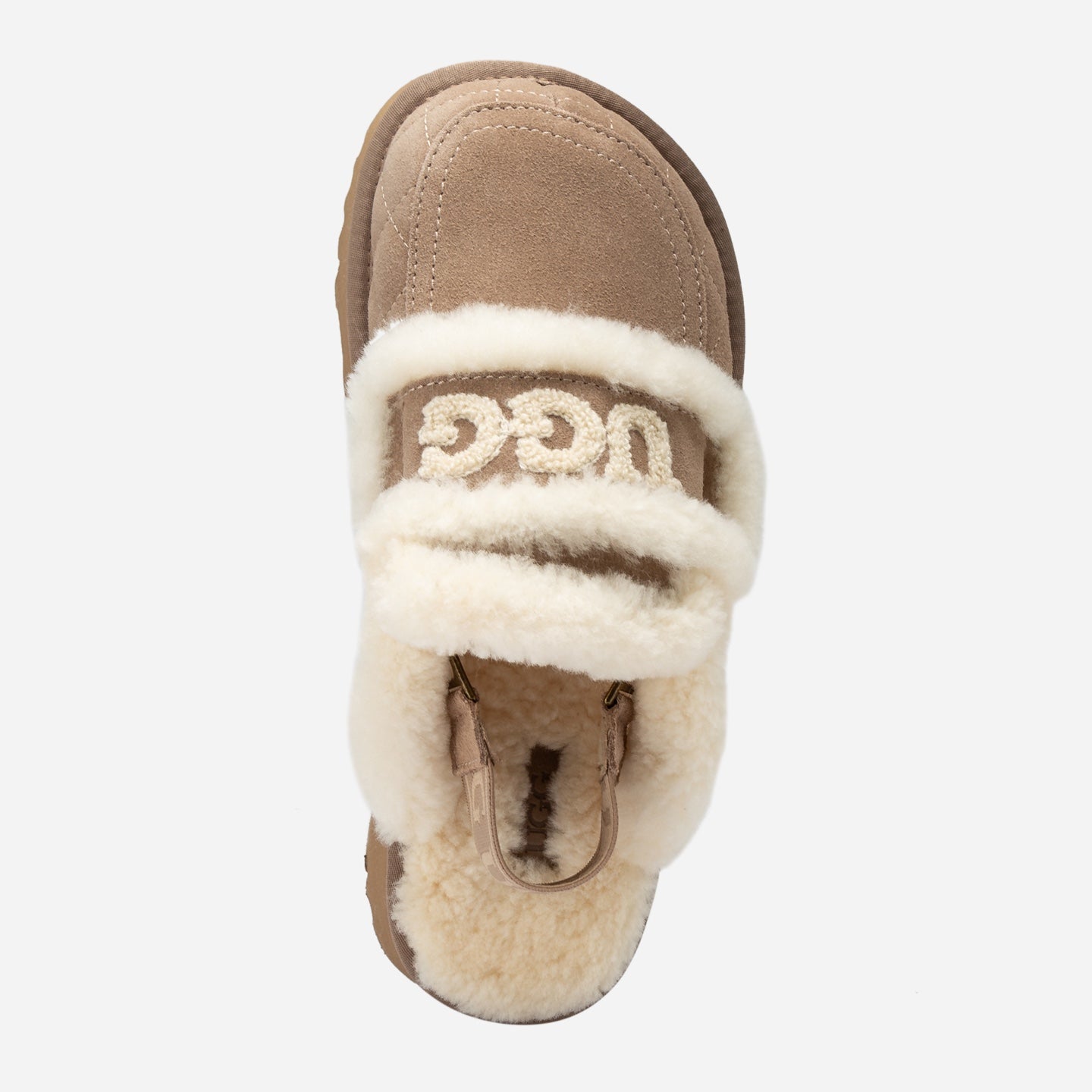Ugg VIOLET PLATFORM MATELASSÉ SHEARLING SLIPPER (DETACHABLE STRAP)