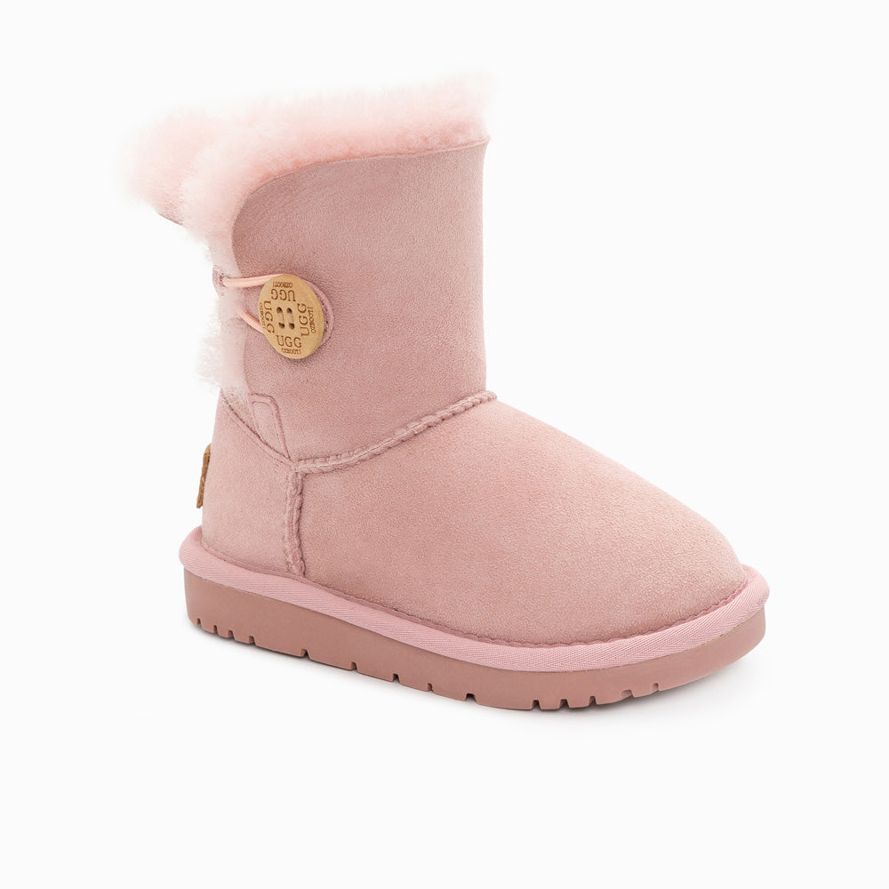 OZWEAR KIDS UGG BUTTON BOOTS (WATER RESISTANT)