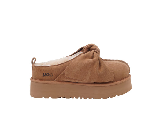 OZLANA Oversized Bow Platform Loafer