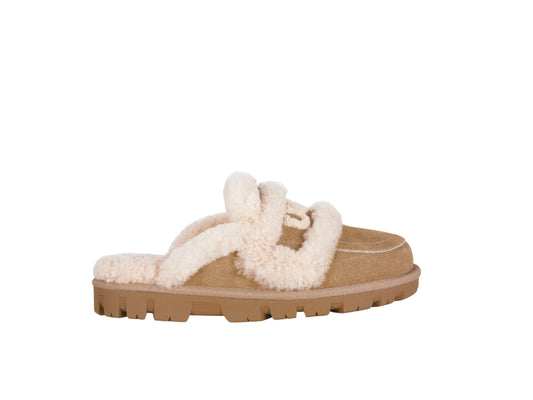 OZLANA Logo Shearling Slipper (Detachable Feature)