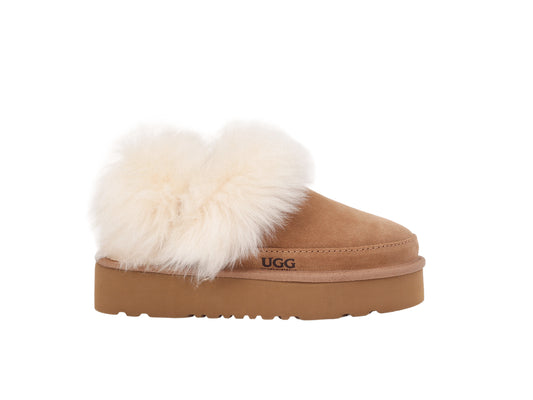 OZLANA Classic Chalet Platform Slipper (Detachable Feature)