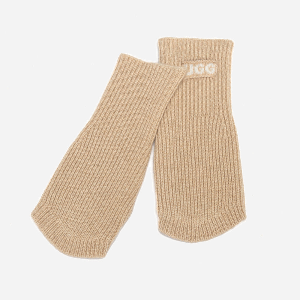 UGG LOGO CASHMERE /AUS WOOL FINGERLESS GLOVE