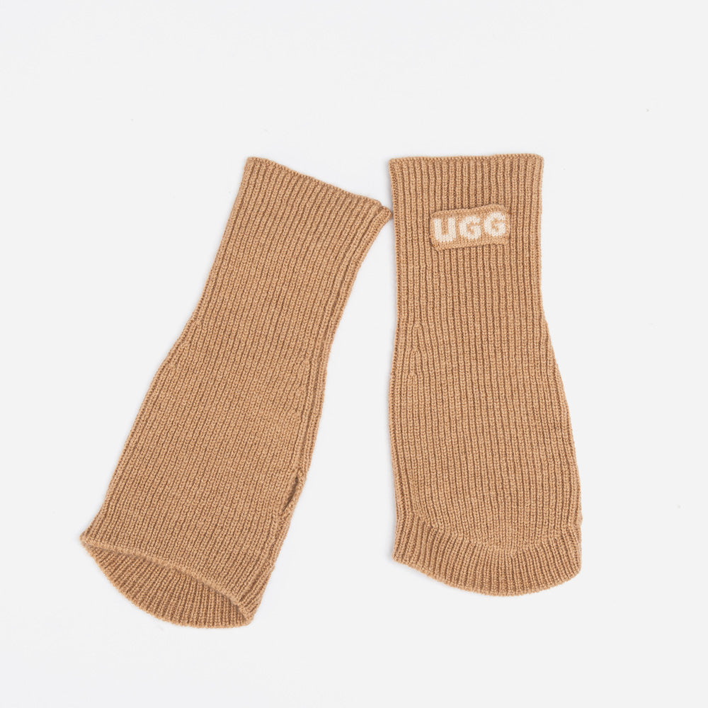 UGG LOGO CASHMERE /AUS WOOL FINGERLESS GLOVE