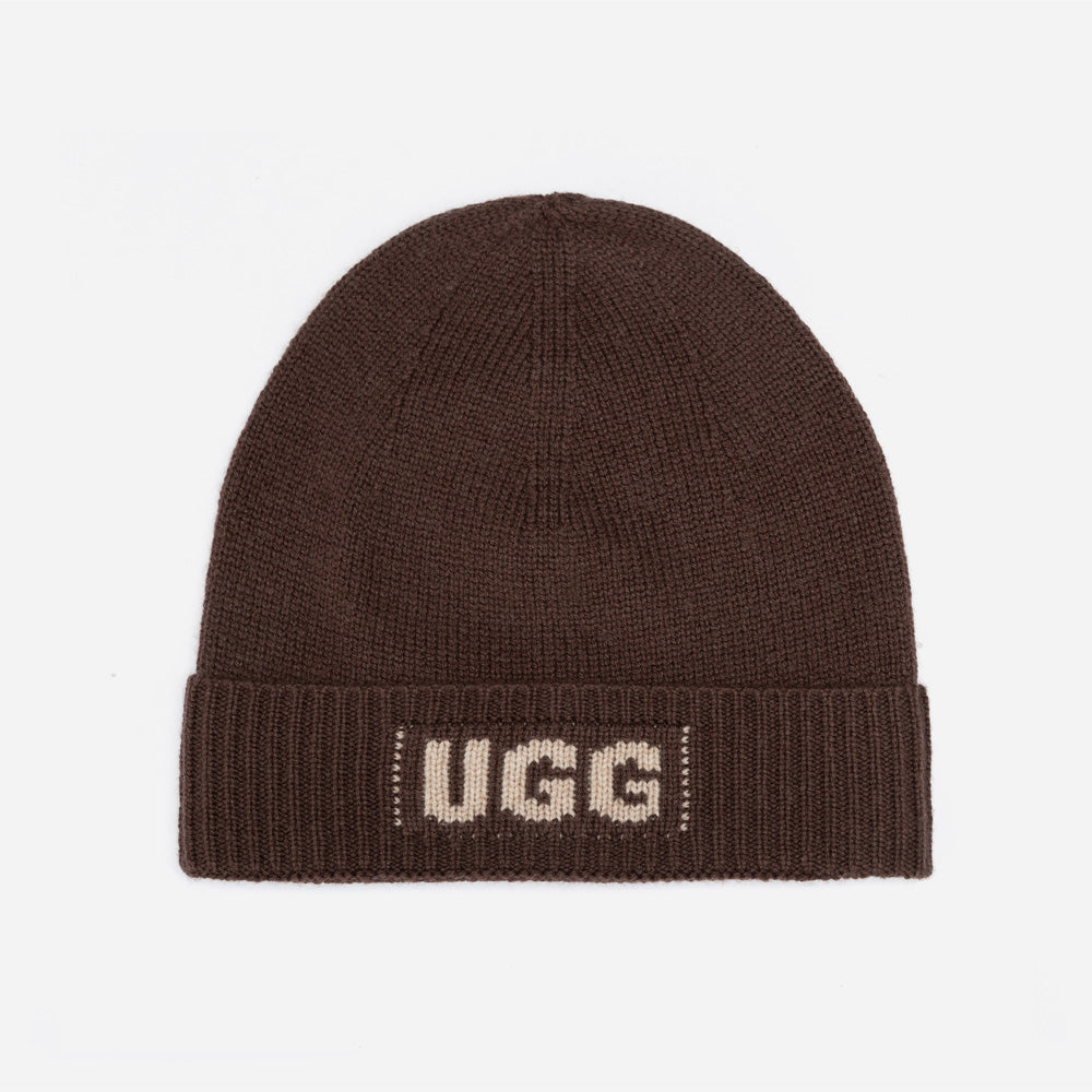 UGG LOGO CASHMERE /AUS WOOL BEANIE