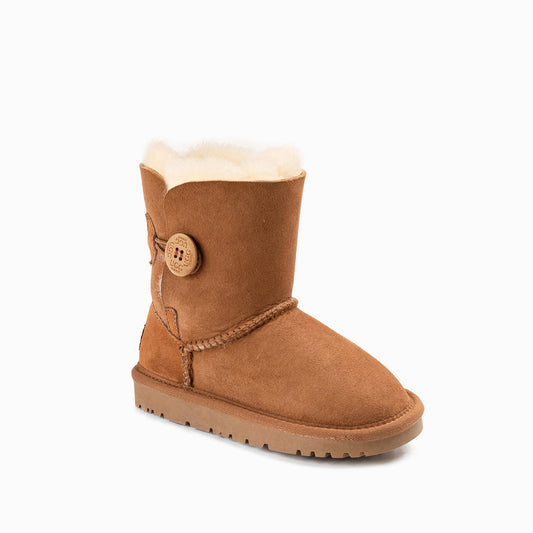 OZWEAR KIDS UGG BUTTON BOOTS (WATER RESISTANT)