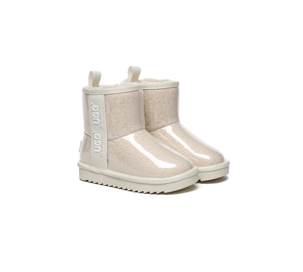 Kids Ugg Boots Clear Waterproof and Shearling Coated Classic