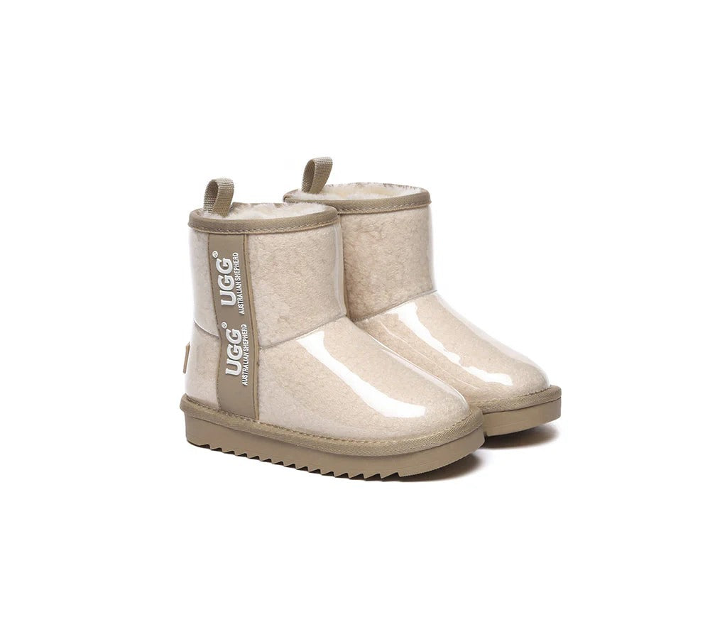 Kids Ugg Boots Clear Waterproof and Shearling Coated Classic