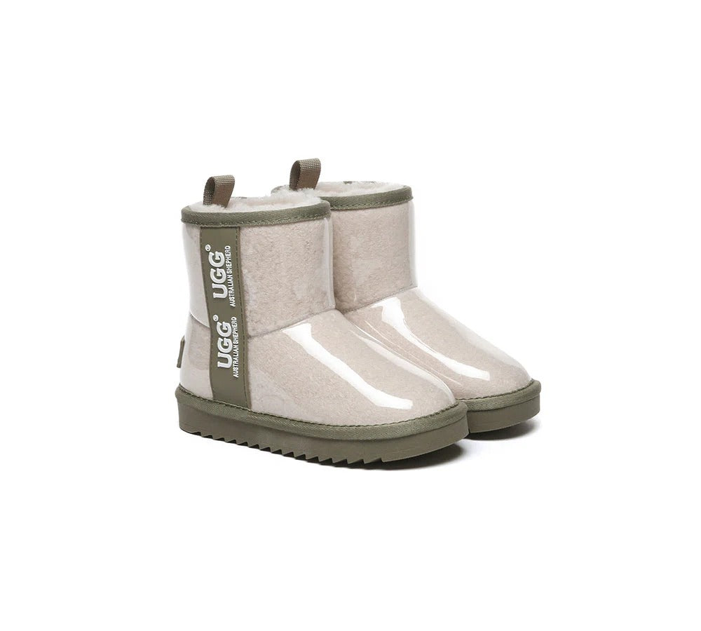 Kids Ugg Boots Clear Waterproof and Shearling Coated Classic