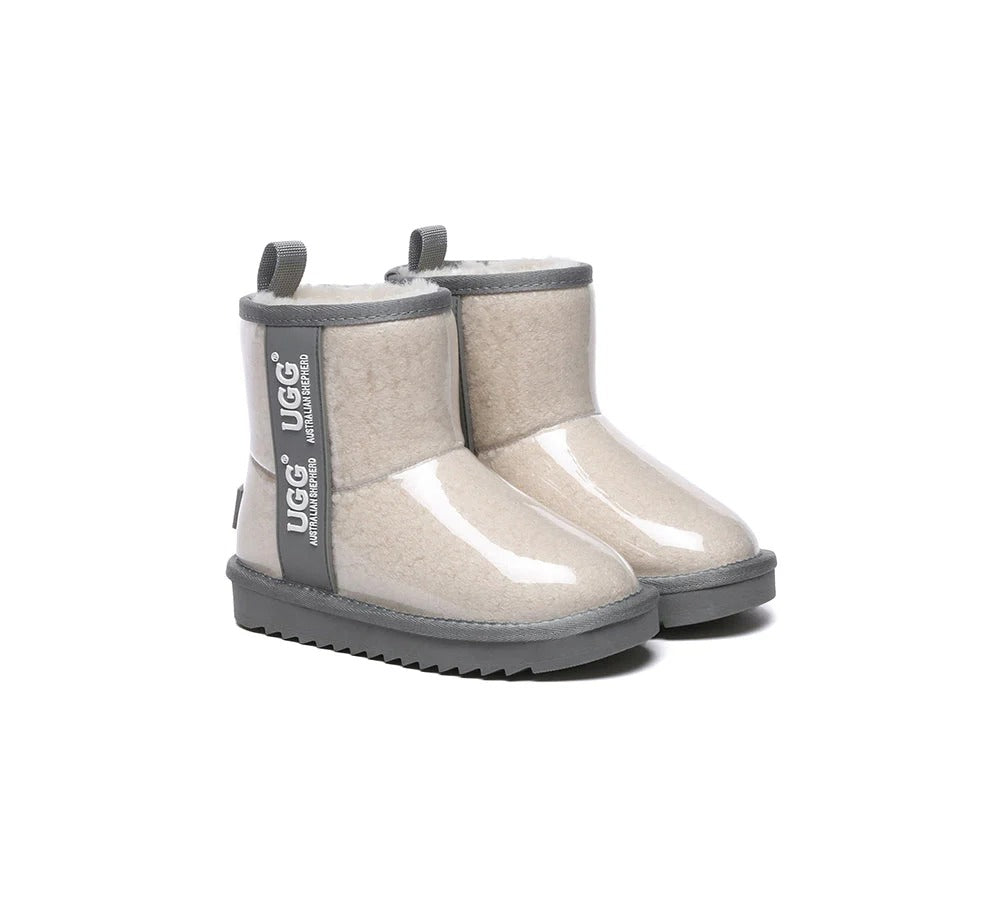 Kids Ugg Boots Clear Waterproof and Shearling Coated Classic