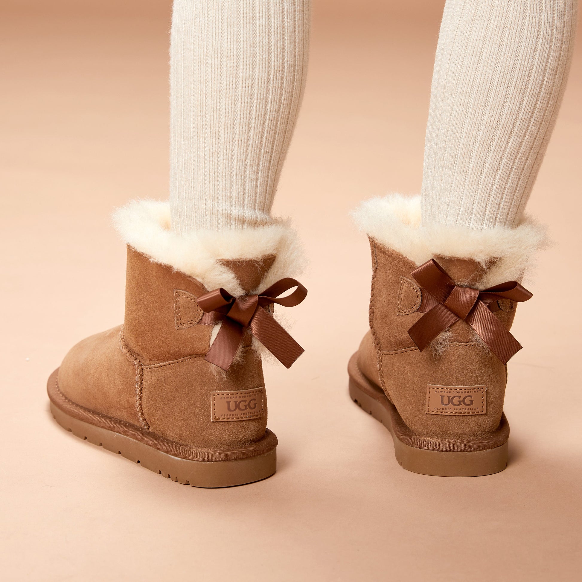 Ugg Kids Bailey Bow Boots (Water Resistant)