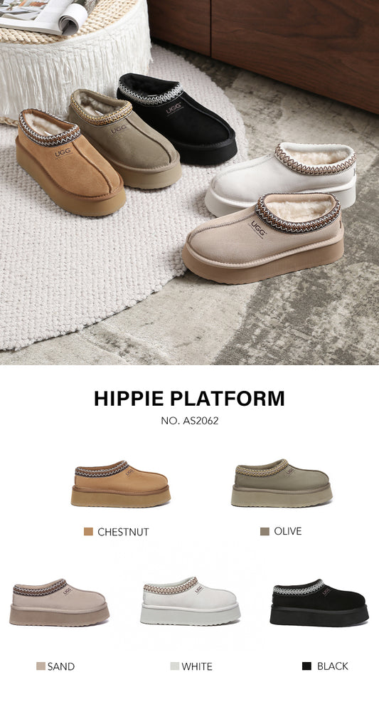 UGG TASMAN HIPPIE PLATFORM SLIPPER
