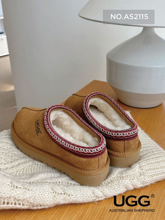 UGG TASMAN TAY CHESTNUT RED BOOTS