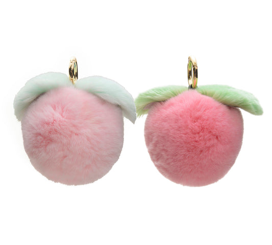Plush Peach Keyring