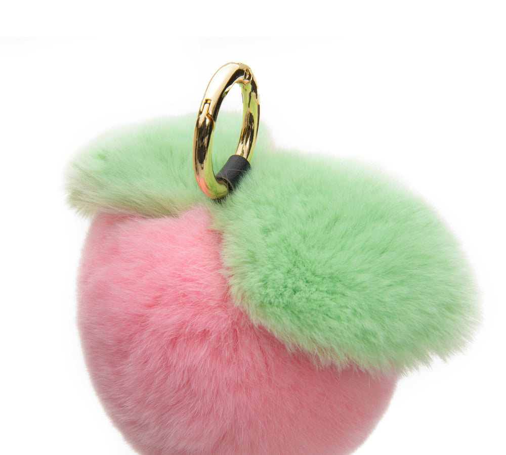 Plush Peach Keyring