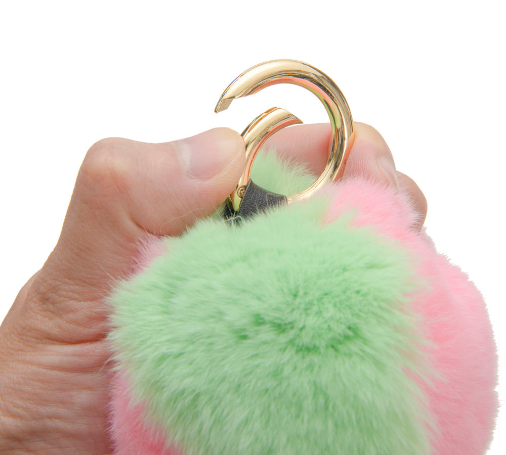 Plush Peach Keyring