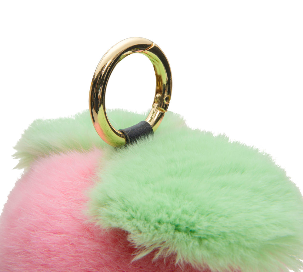 Plush Peach Keyring