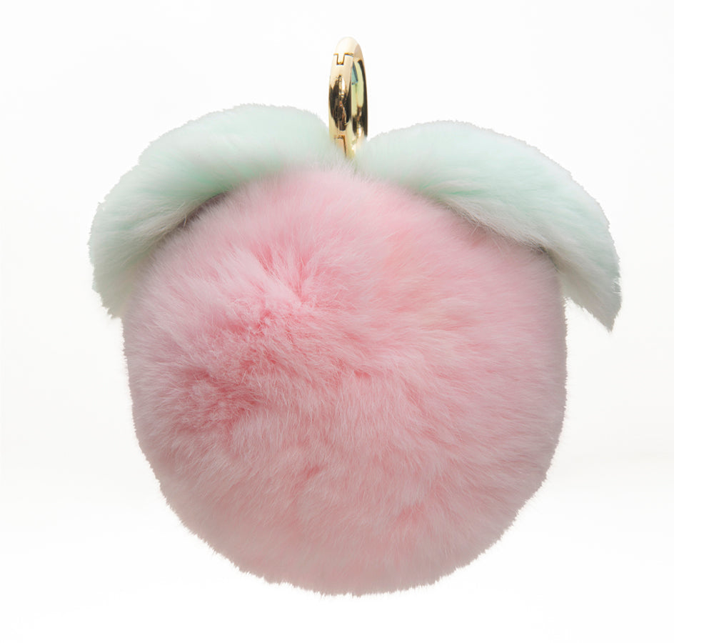 Plush Peach Keyring