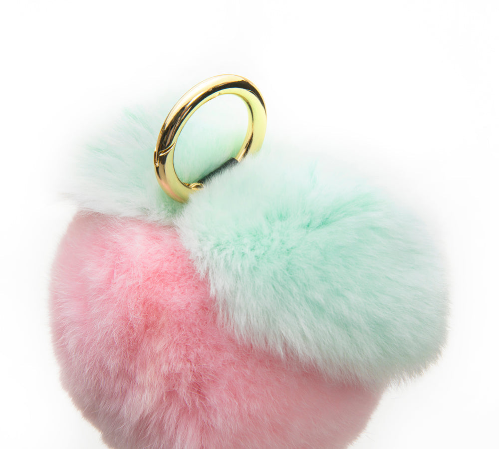 Plush Peach Keyring