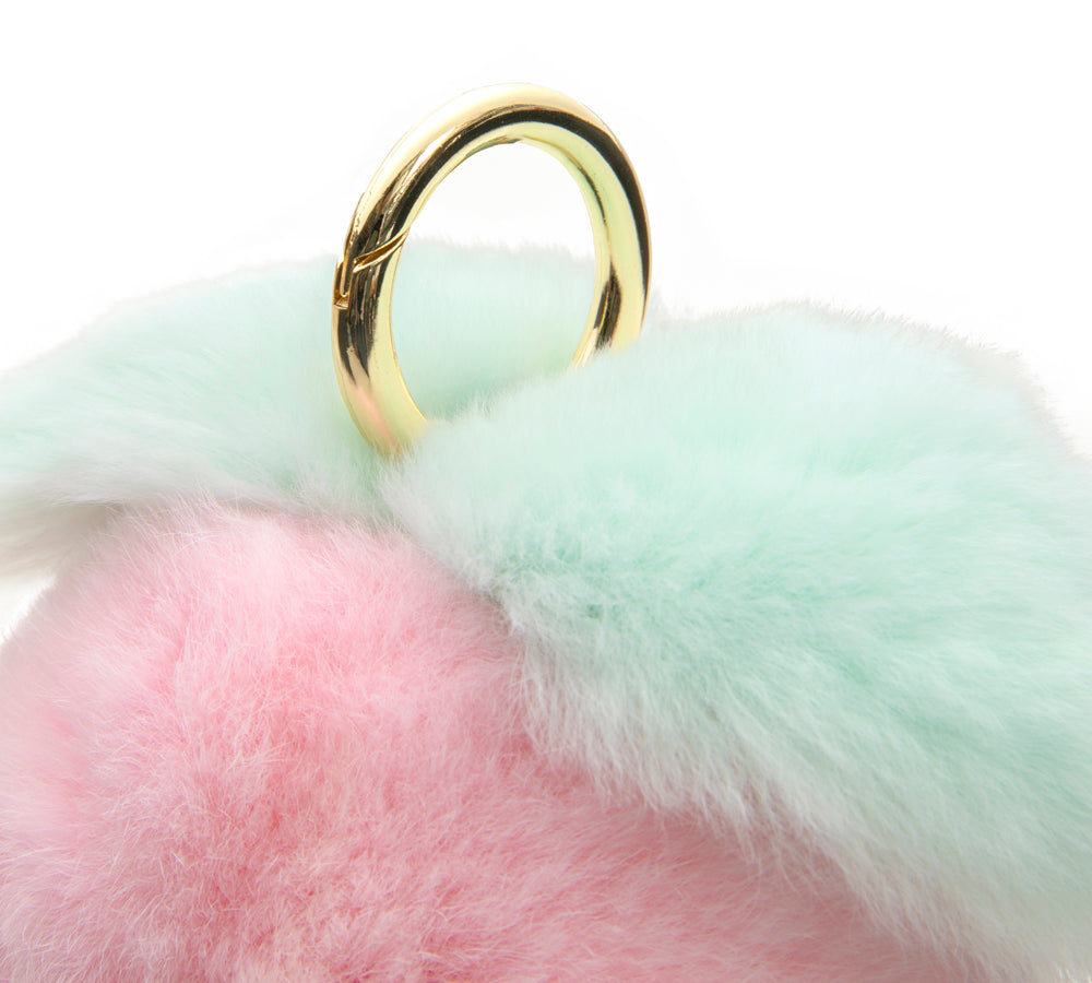 Plush Peach Keyring