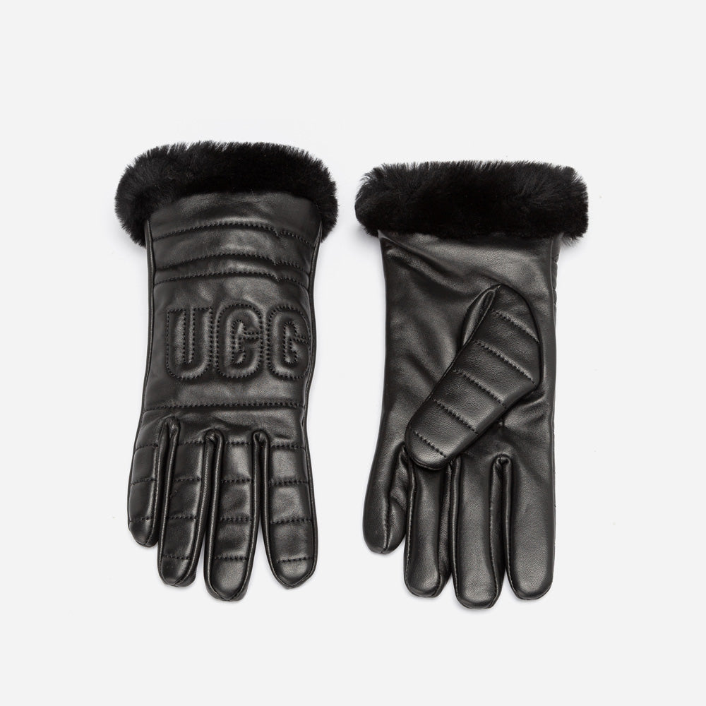 OZWEAR UGG LAMBSKIN LOGO GLOVE (TOUCH SCRREN)