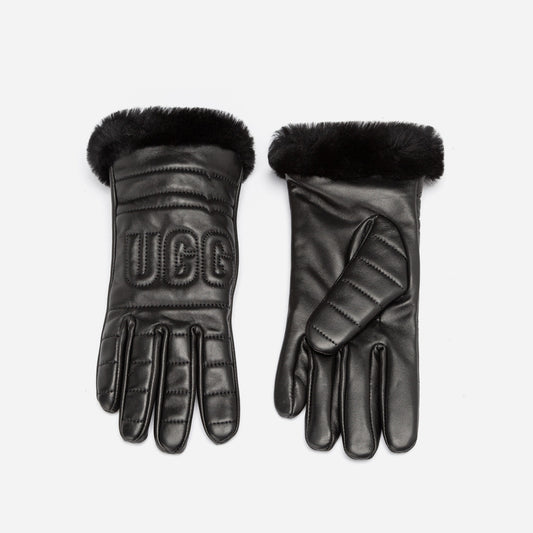 OZWEAR UGG LAMBSKIN LOGO GLOVE (TOUCH SCRREN)