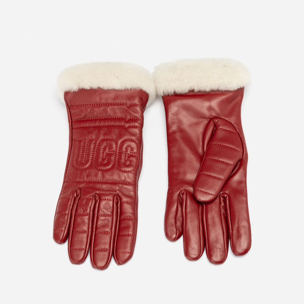 OZWEAR UGG LAMBSKIN LOGO GLOVE (TOUCH SCRREN)