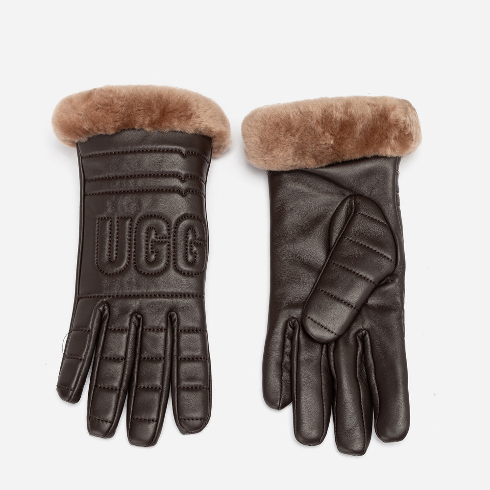 OZWEAR UGG LAMBSKIN LOGO GLOVE (TOUCH SCRREN)