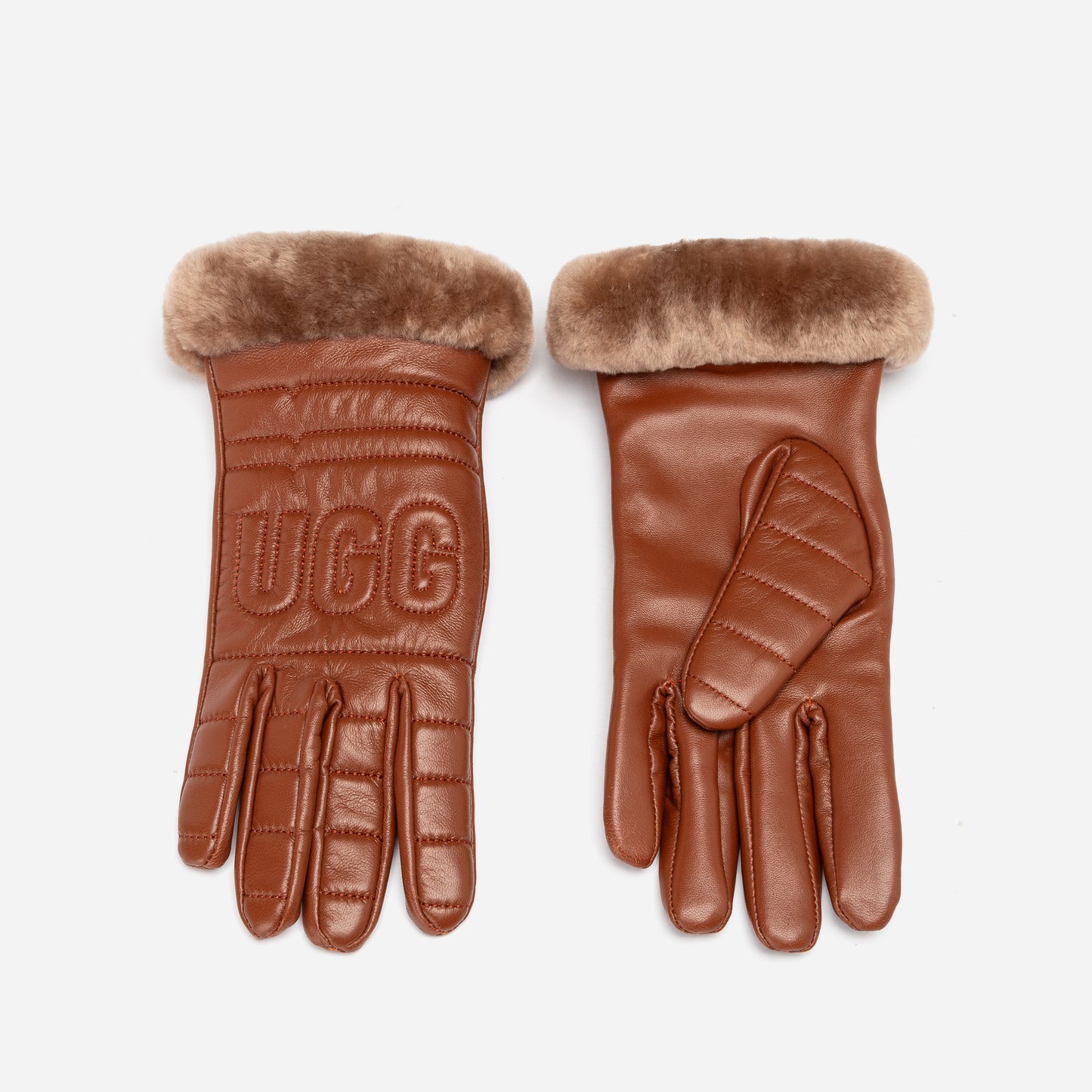 OZWEAR UGG LAMBSKIN LOGO GLOVE (TOUCH SCRREN)