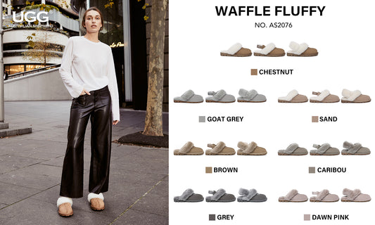 UGG WAFFLE FLUFFY 3 WAY SLIPPER