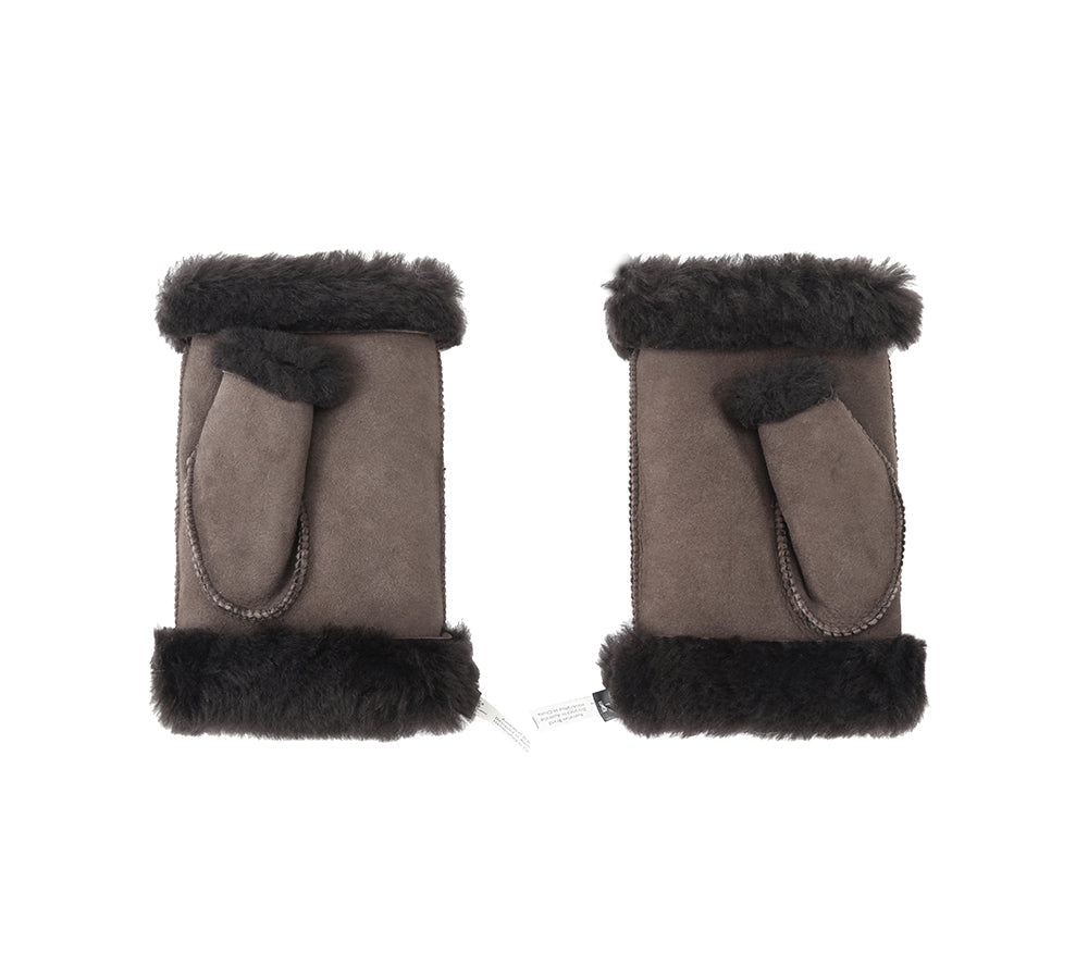 Fingerless Sheepskin Mittens