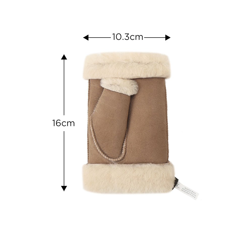 Fingerless Sheepskin Mittens