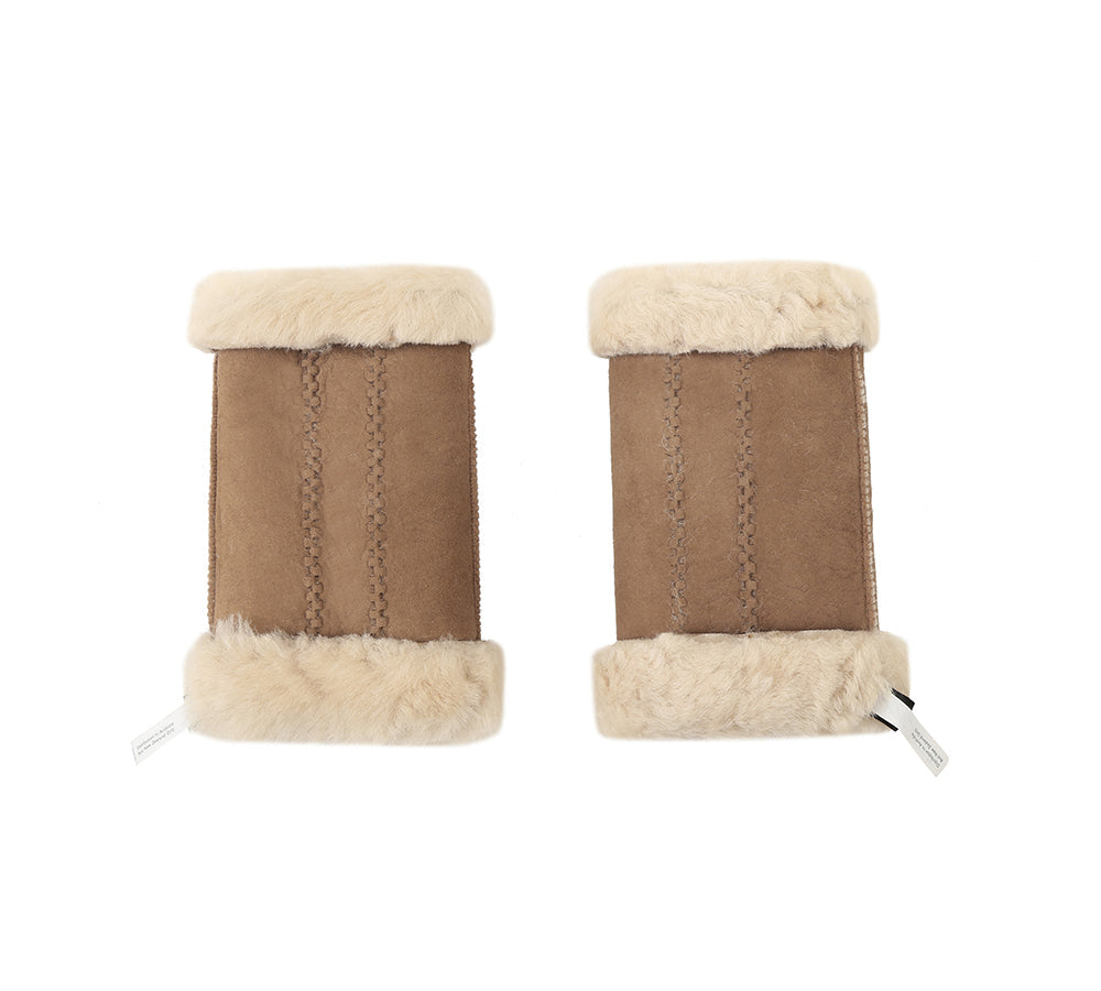 Fingerless Sheepskin Mittens