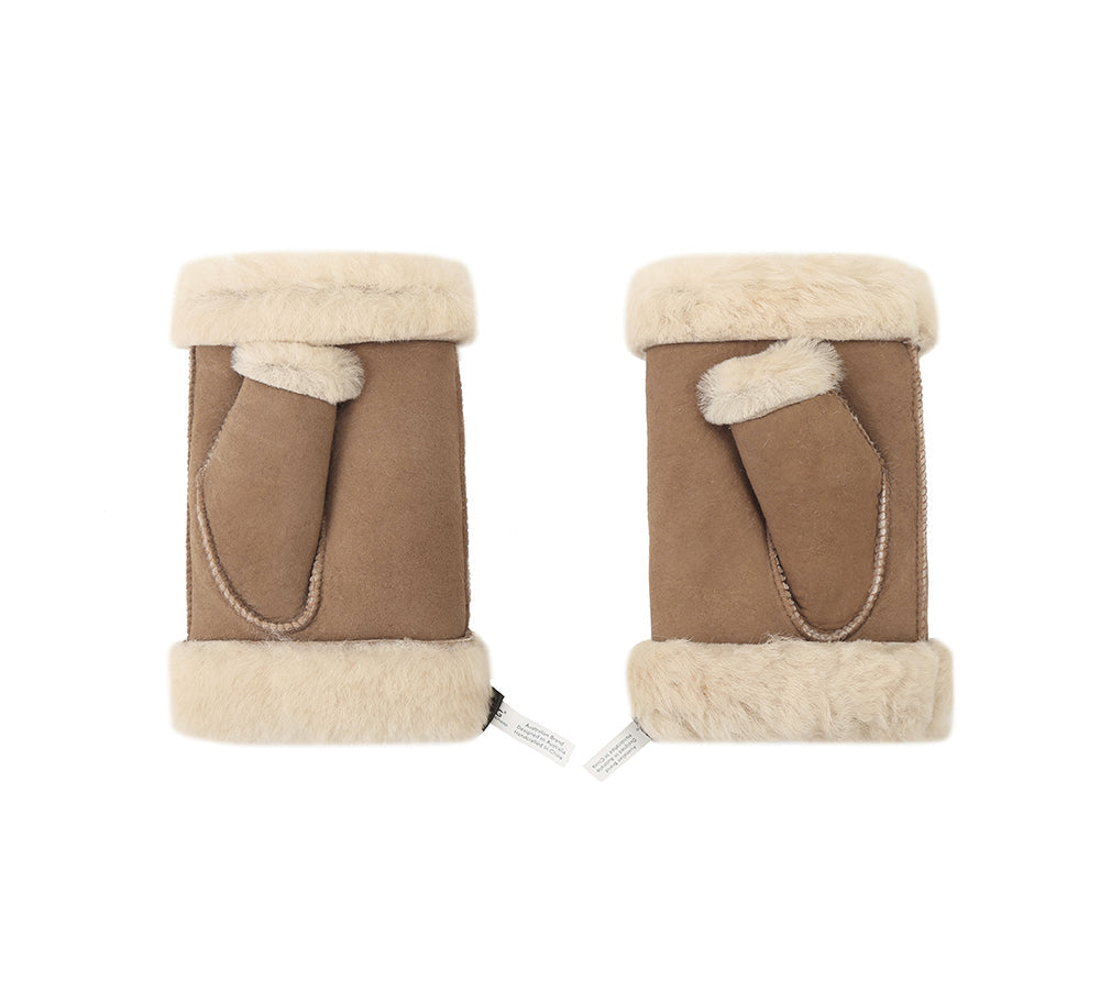 Fingerless Sheepskin Mittens