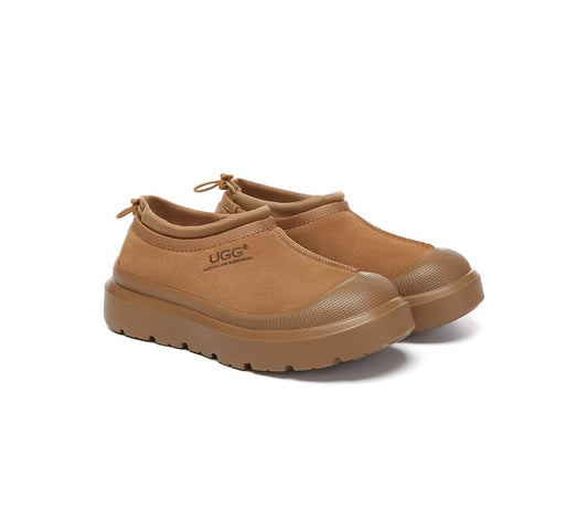 UGG Slippers Sheepskin Wool Drawstring Chunky HARLOW BOOT (MEN)