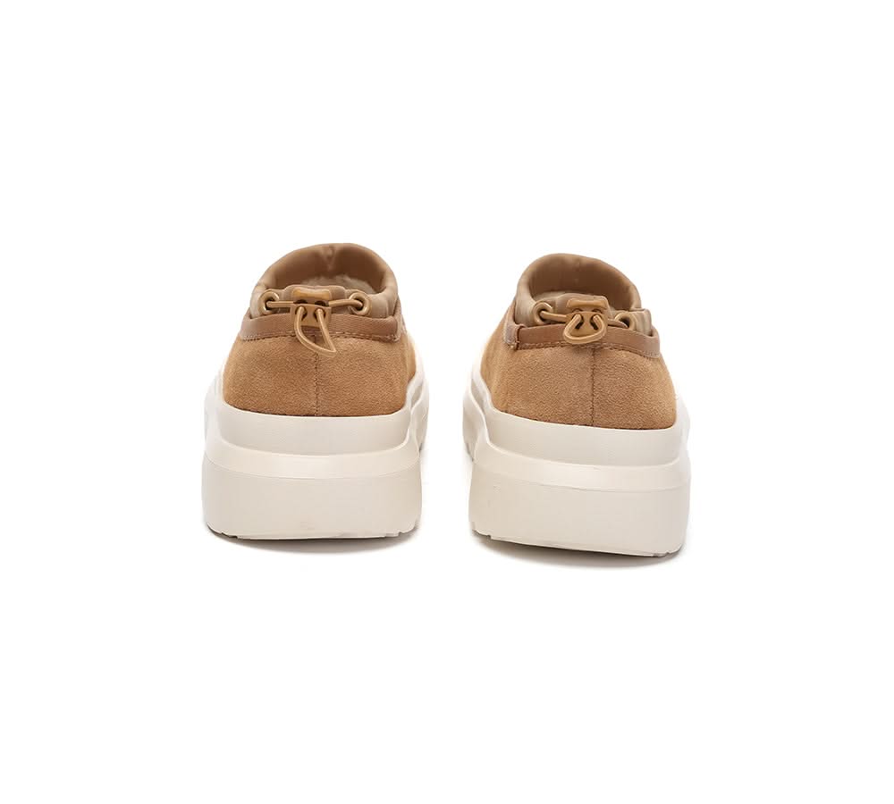 UGG Slippers Sheepskin Wool Drawstring Chunky HARLOW BOOT (MEN)