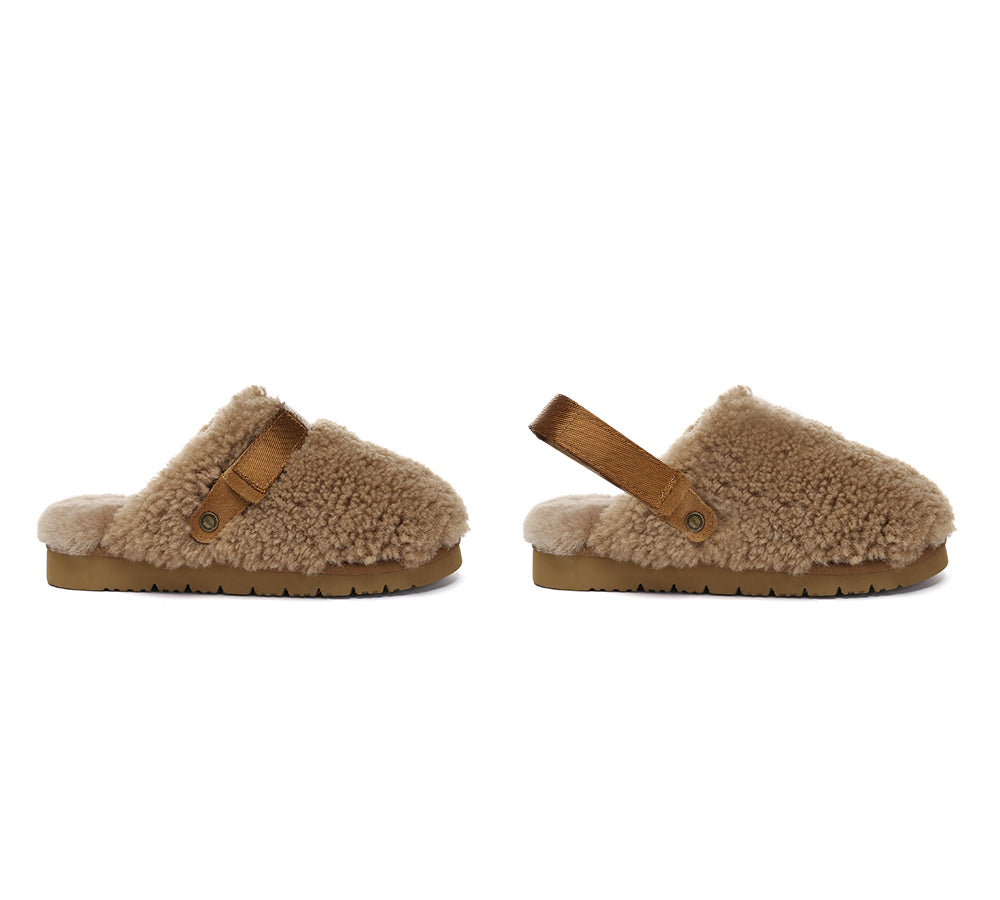 UGG Slippers Sheepskin Wool Slingback Nozet