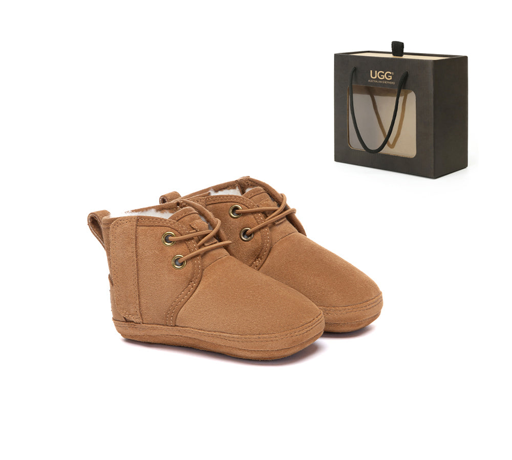 UGG Boots Baby Bootie Lace Up Gift Set Pavory