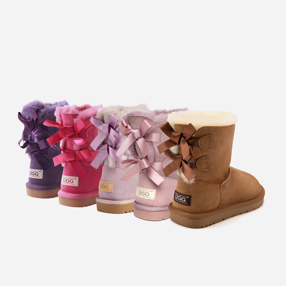 UGG KIDS 2 RIBBON BOOTS (WATER RESISTANT)