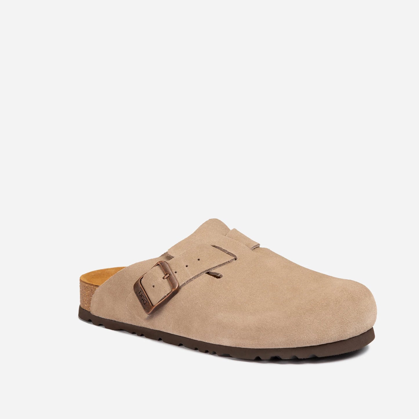 UGG BOSTON Aussie Soft Footbed Unisex Slipper TAUPE