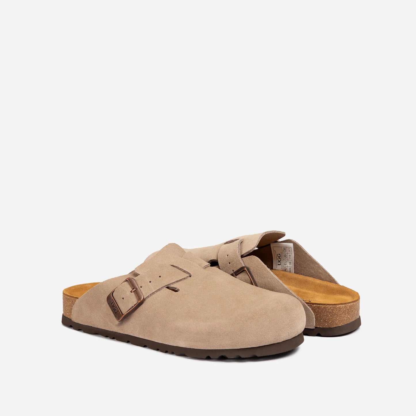 UGG BOSTON Aussie Soft Footbed Unisex Slipper TAUPE