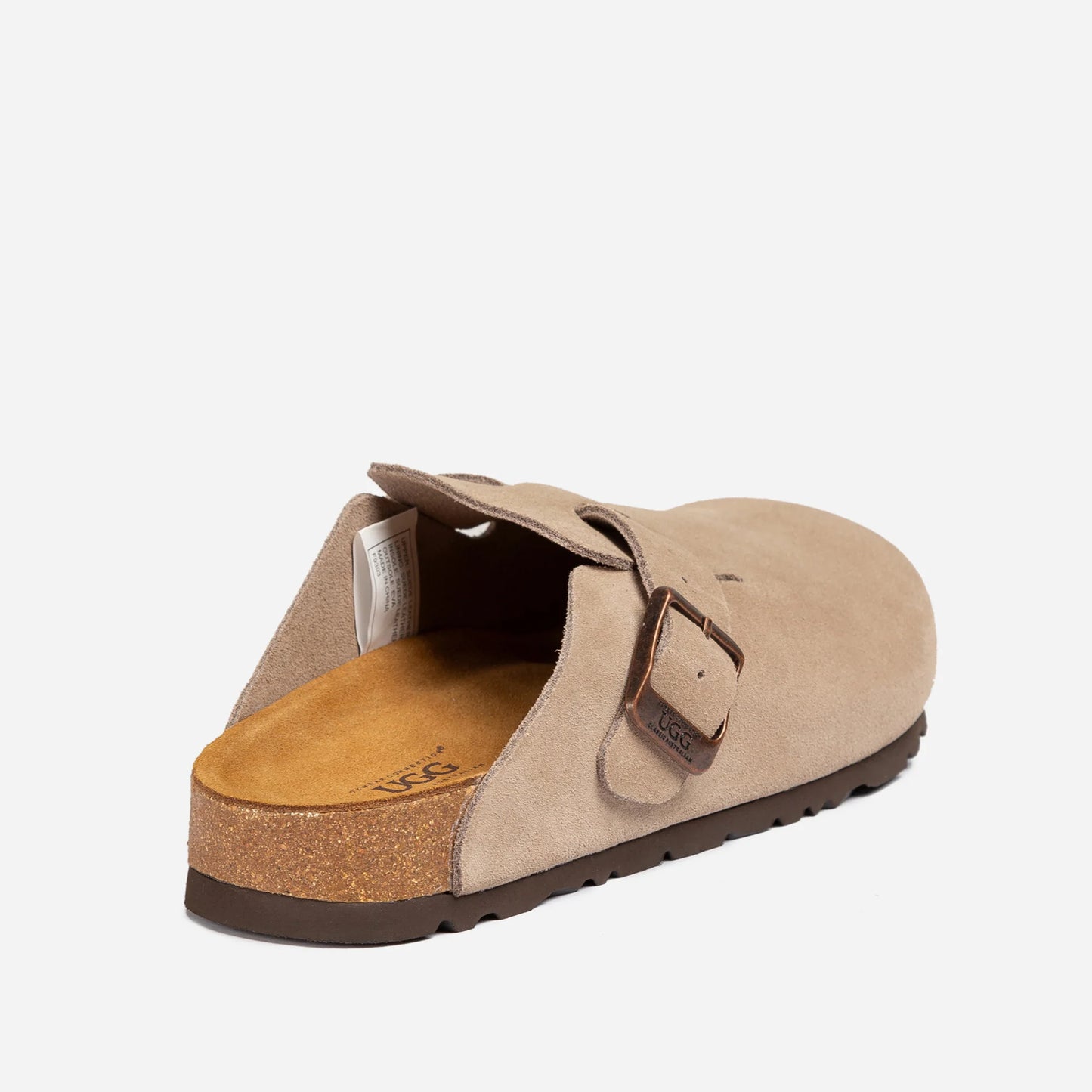 UGG BOSTON Aussie Soft Footbed Unisex Slipper TAUPE