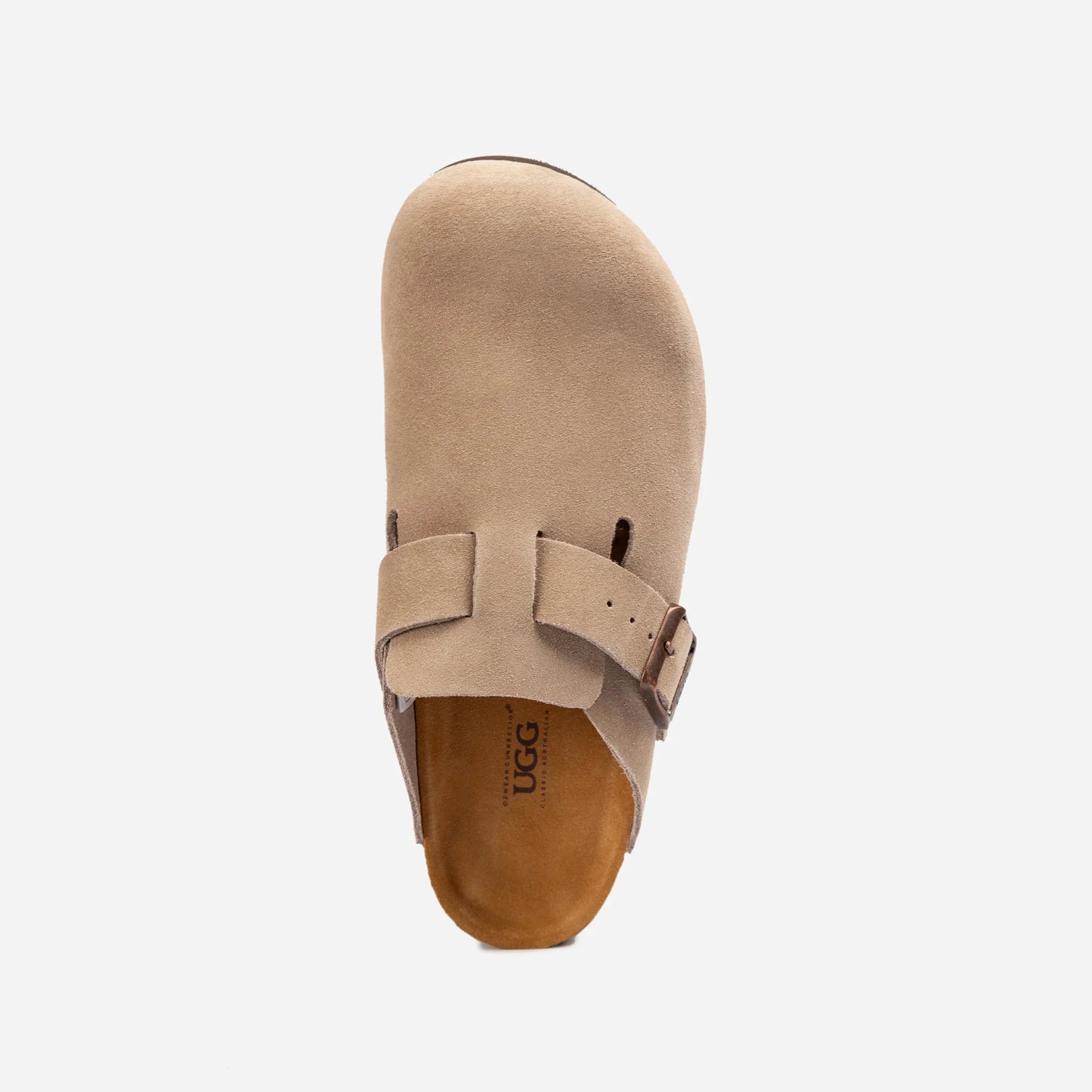 UGG BOSTON Aussie Soft Footbed Unisex Slipper TAUPE