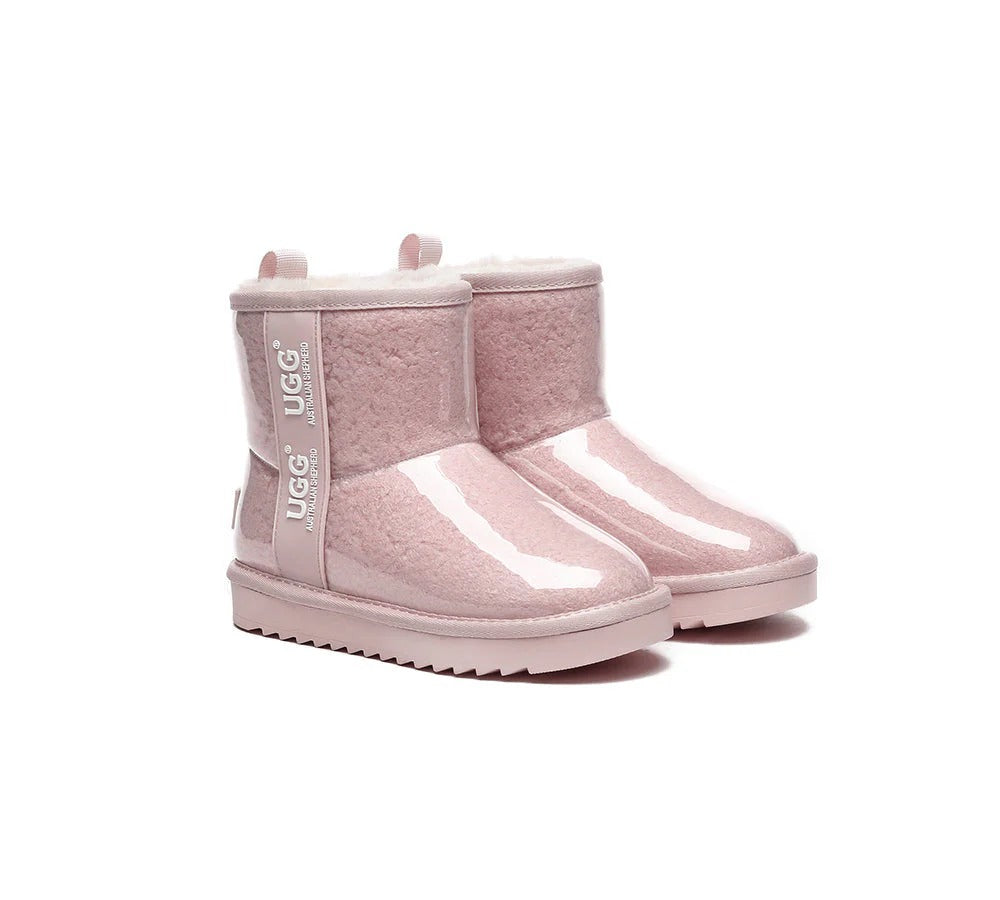 Kids Ugg Boots Clear Waterproof and Shearling Coated Classic