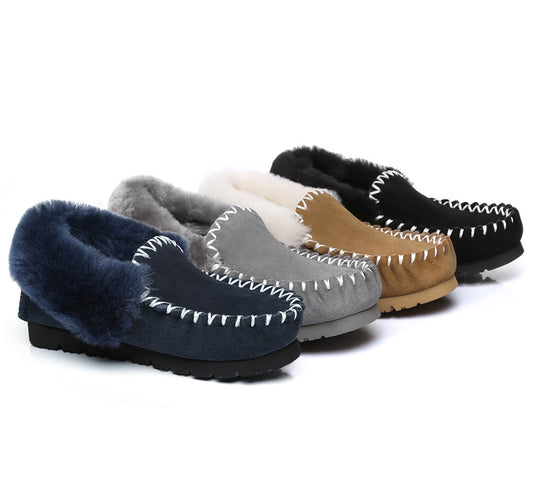AS*Mens Popo Moccasins Big Size